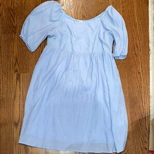 Light Blue Maternity Dress